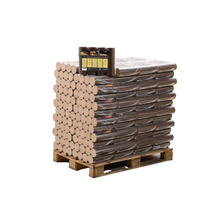 Briquettes 100% Hêtre Premium - 960kg (96 sacs de 10 kg)