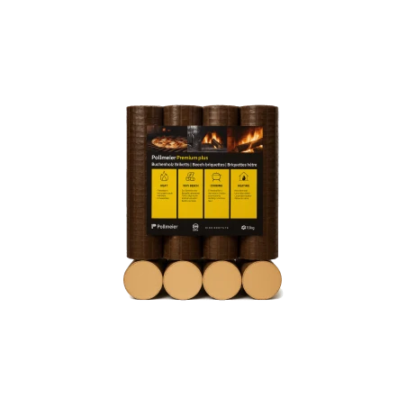Briquettes 100% Hêtre Premium - 960kg (96 sacs de 10 kg)